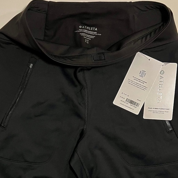 NWT Athleta Peak Hybrid Fleece Pant, Size Small Length 33" - Picture 10 of 16